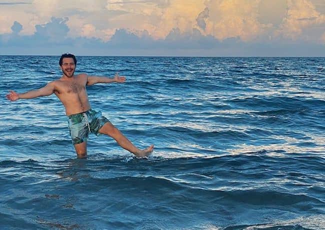 Caption: Dominic DeAngelis enjoying the sea (Sources: Instagram) .