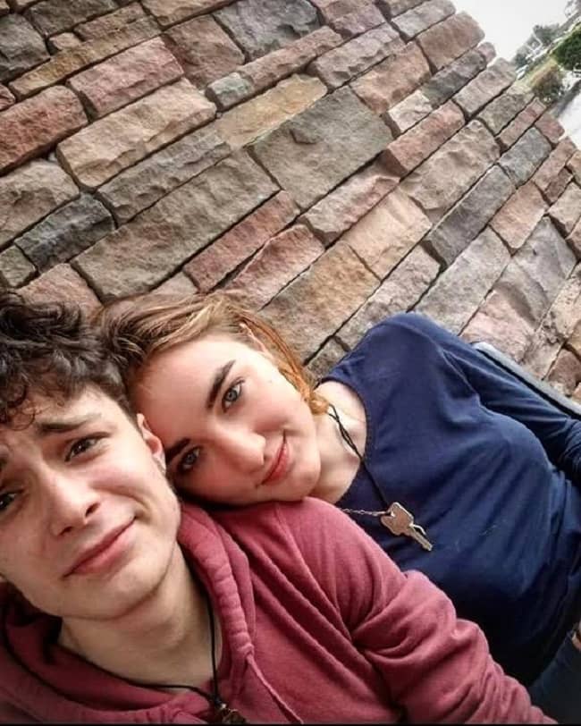 Caption: Lucas Jade Zumann with his girlfriend(source: Instagram) .