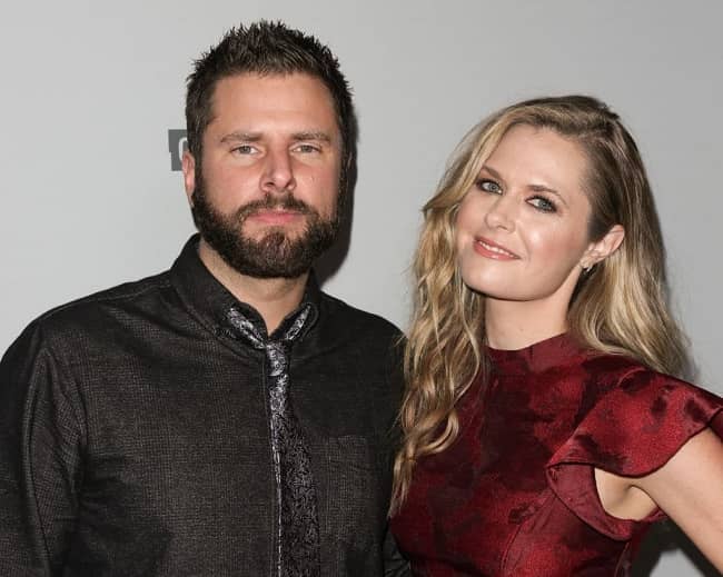 James Roday Rodriguez Posing For A Photo With His Ex Lover Maggie Lawson 
