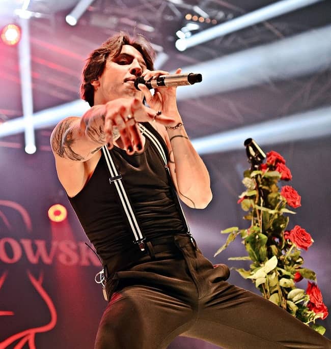 Dawid Kwiatkowski during his concert (Source Instagram)