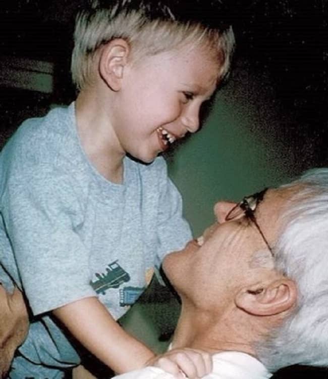 Owen Teague with his father during his childhood days (Source Instagram)