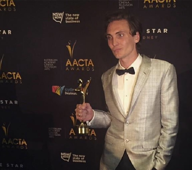 Eamon Farren during his award ceremony (Source Instagram)