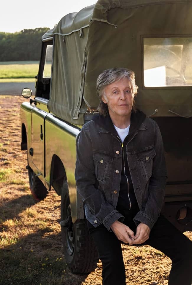 Paul McCartney with his vehicle (Source Instagram)