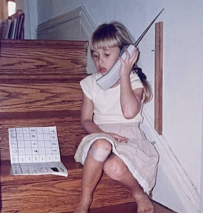 Gillian Zinser during her childhood days (Source Instagram)