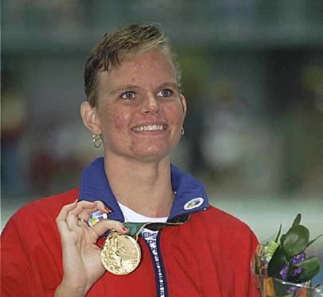 Claudia Poll during her award ceremony (Source Getty Images)