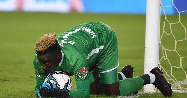 Adebayo Adeleye during his game (Source The Guardian Nigeria)