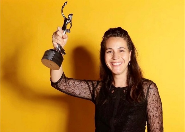 Cassandra Ciangherotti during her award ceremony (Source Instagram)