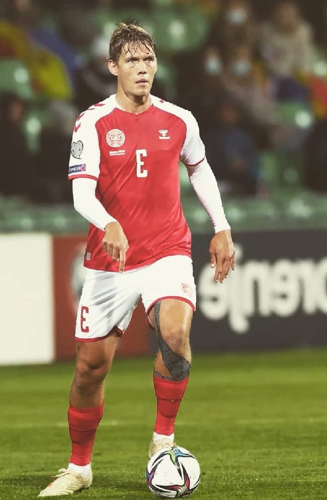 Jannik Vestergaard during his match (Source Instagram)