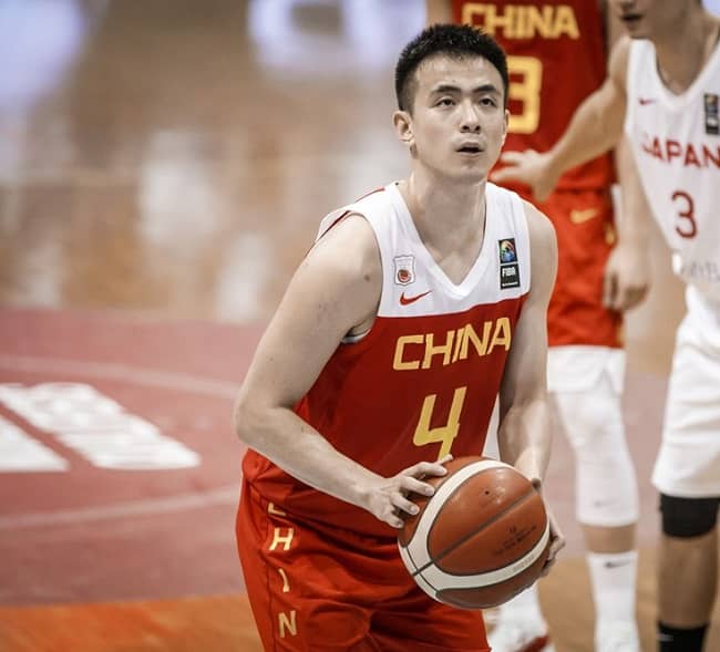 Zhao Jiwei during his match (Source FIBA)