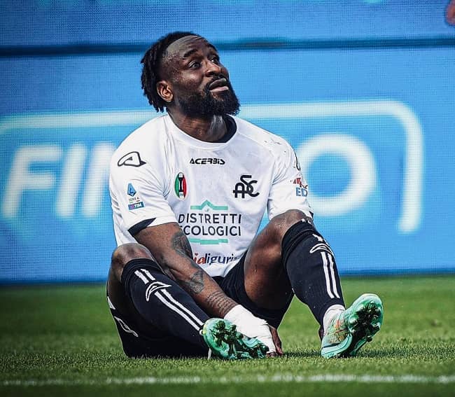 M'Bala Nzola during his match (Source Instagram)