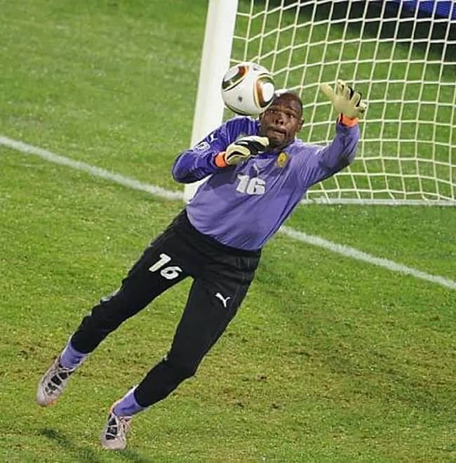 Souleymanou Hamido during his match (Source Actu Cameroun)