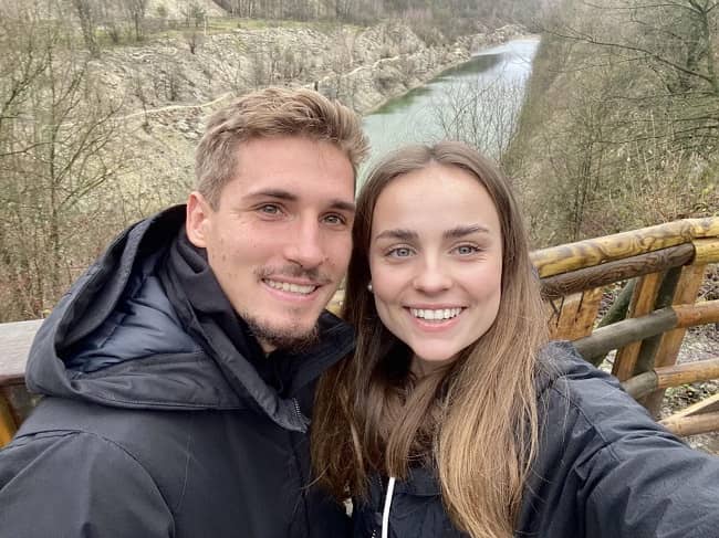 Michal Sadilek with his girlfriend (Source Instagram)