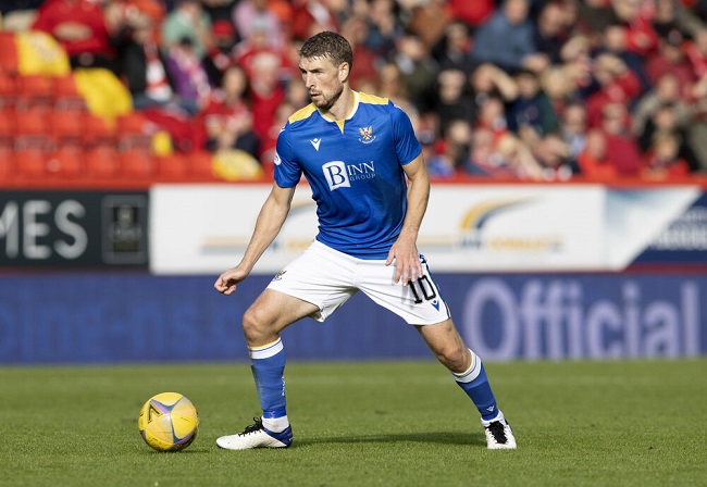 David Wotherspoon during his match (Source St Johnstone Football Club)